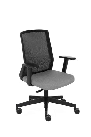 Kontoritool COCO Medley Black | WH | Chrome