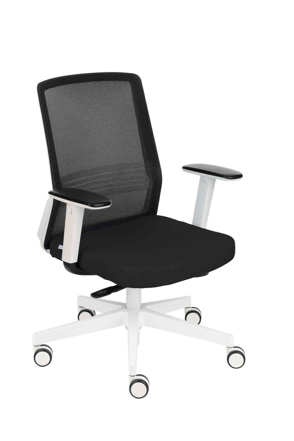 Kontoritool COCO Medley Black | WH | Chrome – must md01 / valge