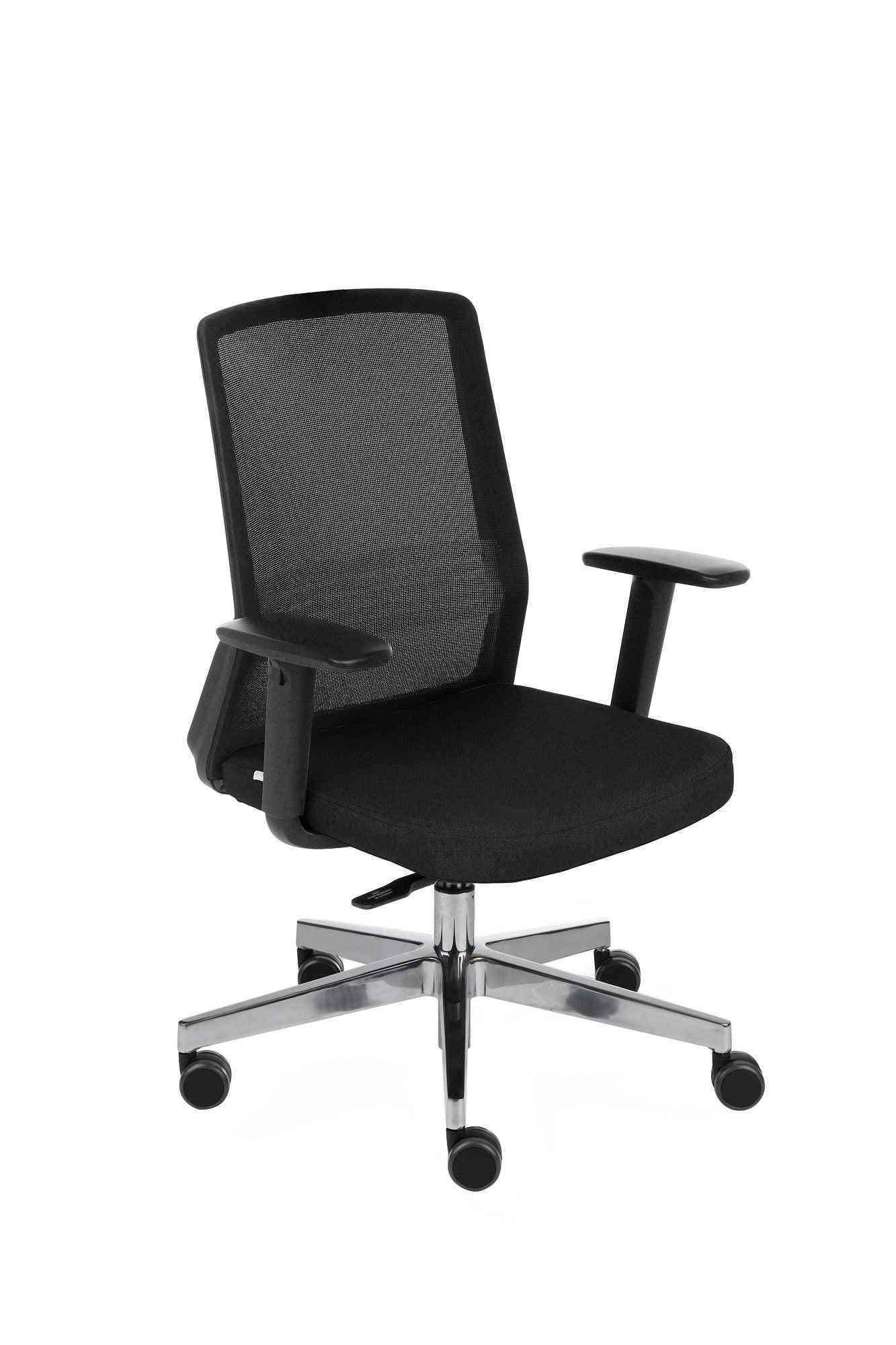 Kontoritool COCO Medley Black | WH | Chrome – must md01 / hõbedane