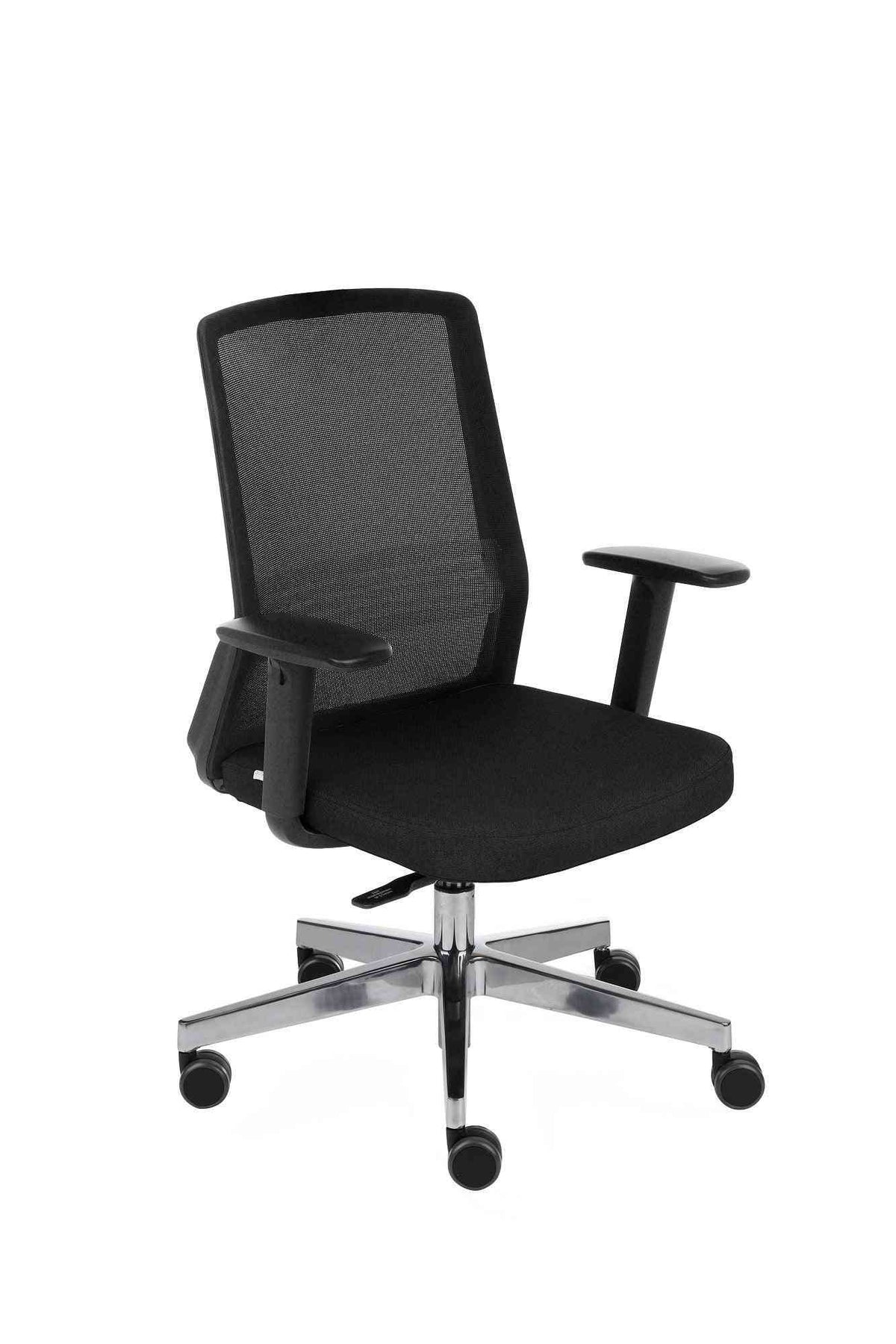 Kontoritool COCO Medley Black | WH | Chrome – must md01 / hõbedane