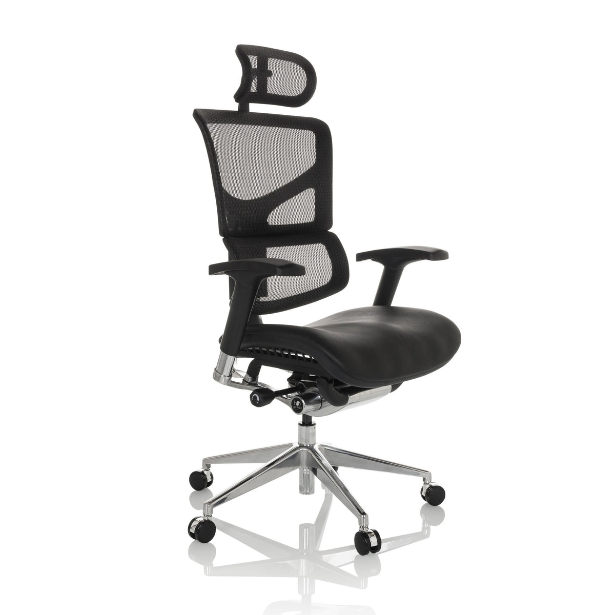 Kontoritool ERGOFLEX LEATHER, must