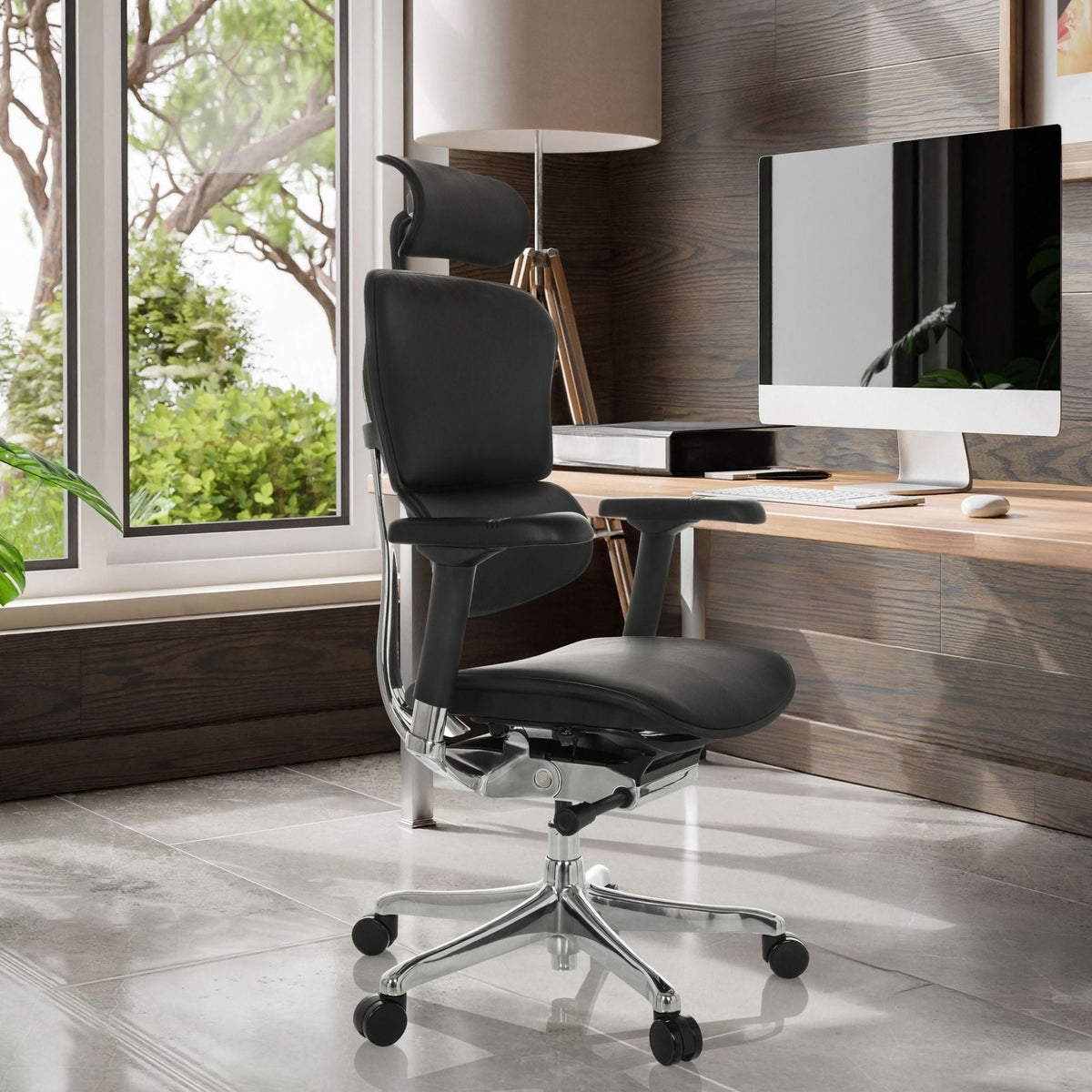 Kontoritool Ergohuman ELITE BLACK LEATHER