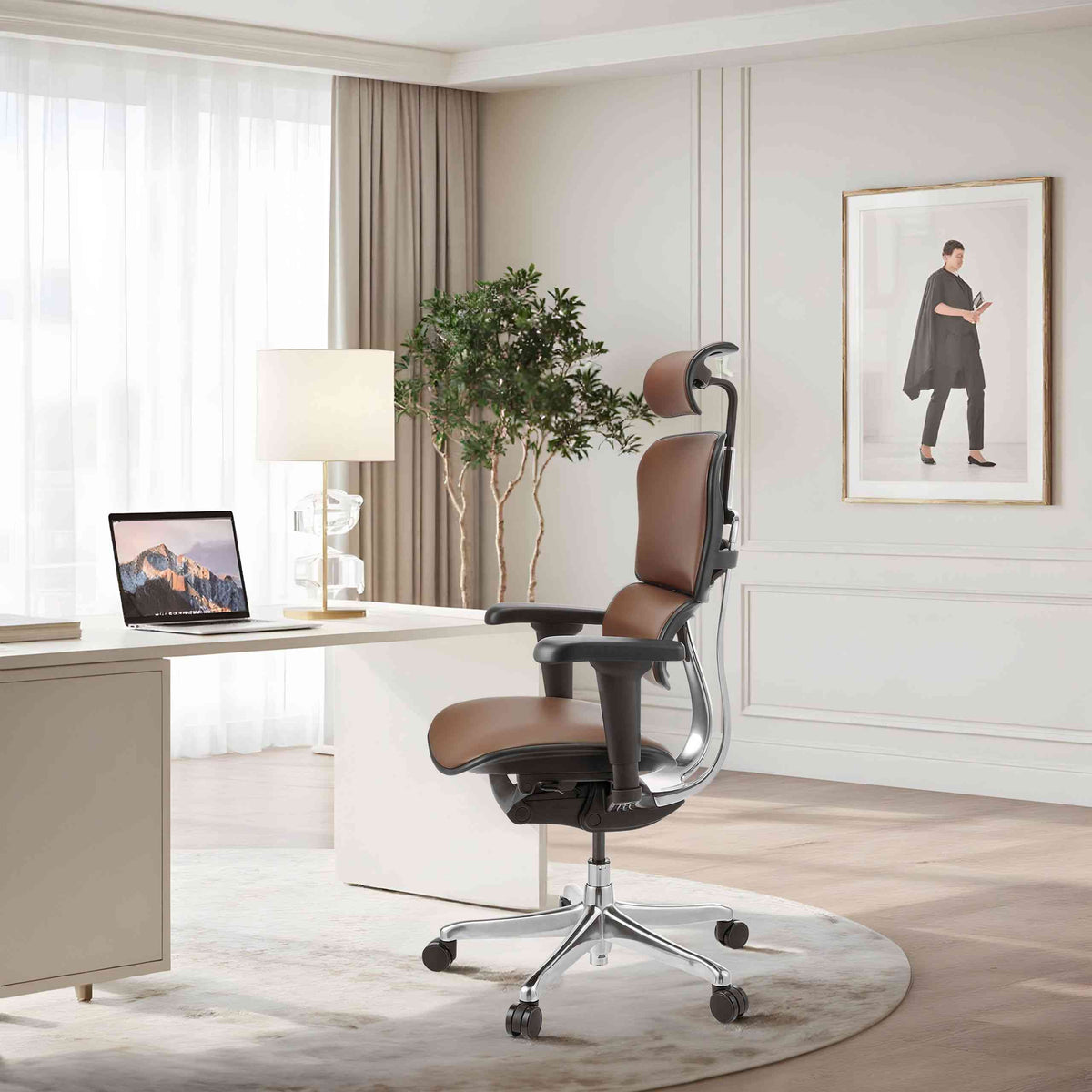 Kontoritool Ergohuman ULTRA GEN2 Leather BROWN