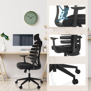 Kontoritool ERGOLINE ECO, must