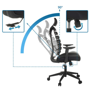 Kontoritool ERGOLINE ECO, must