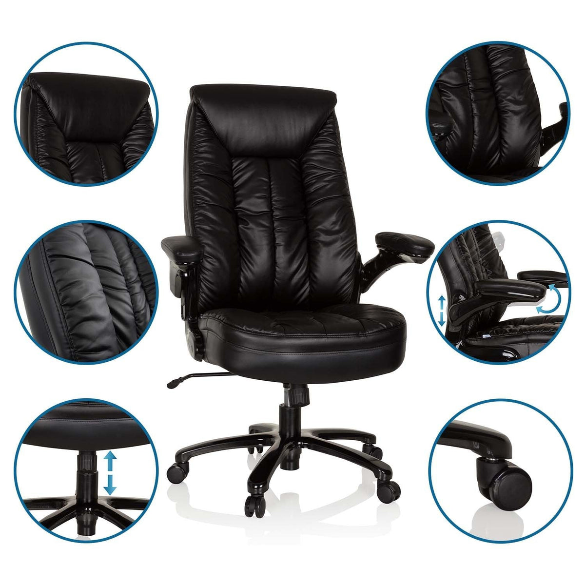 Kontoritool INSTRUCTOR III LEATHER, kuni 220 kg