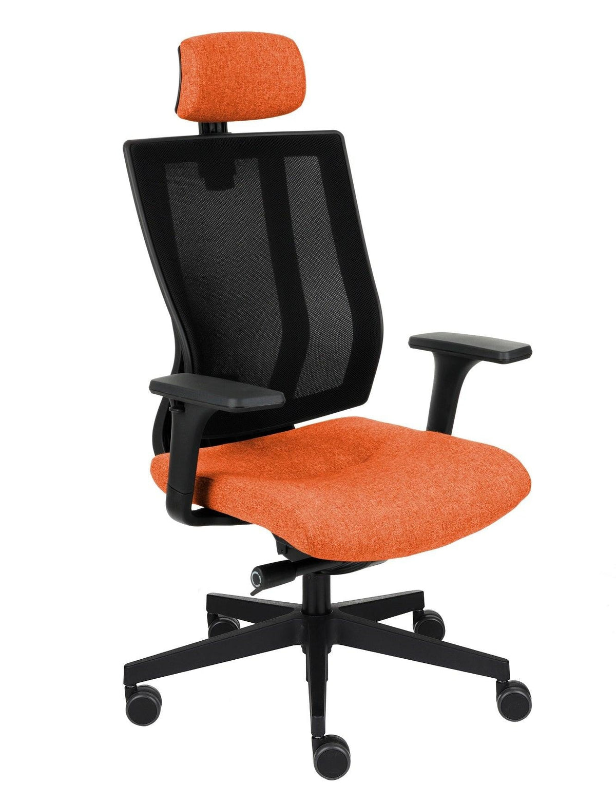 Kontoritool MaxPro BS HD Black Medley – oranž md11