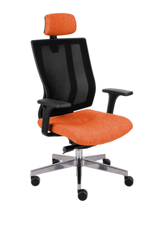 Kontoritool MaxPro BS HD Chrome Medley – oranž