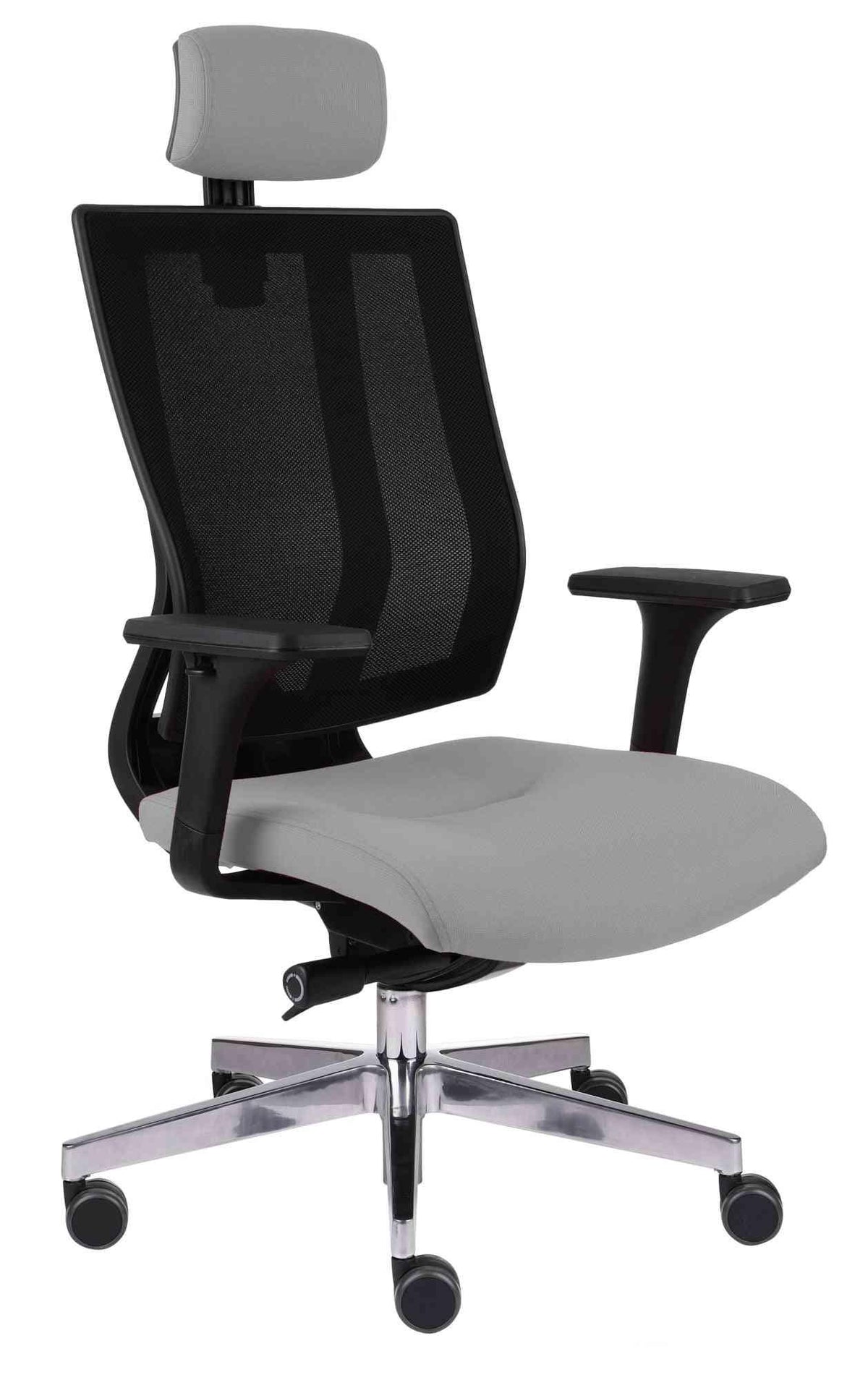 Kontoritool MaxPro BS HD Black | Chrome Note – Hõbedane / Hall