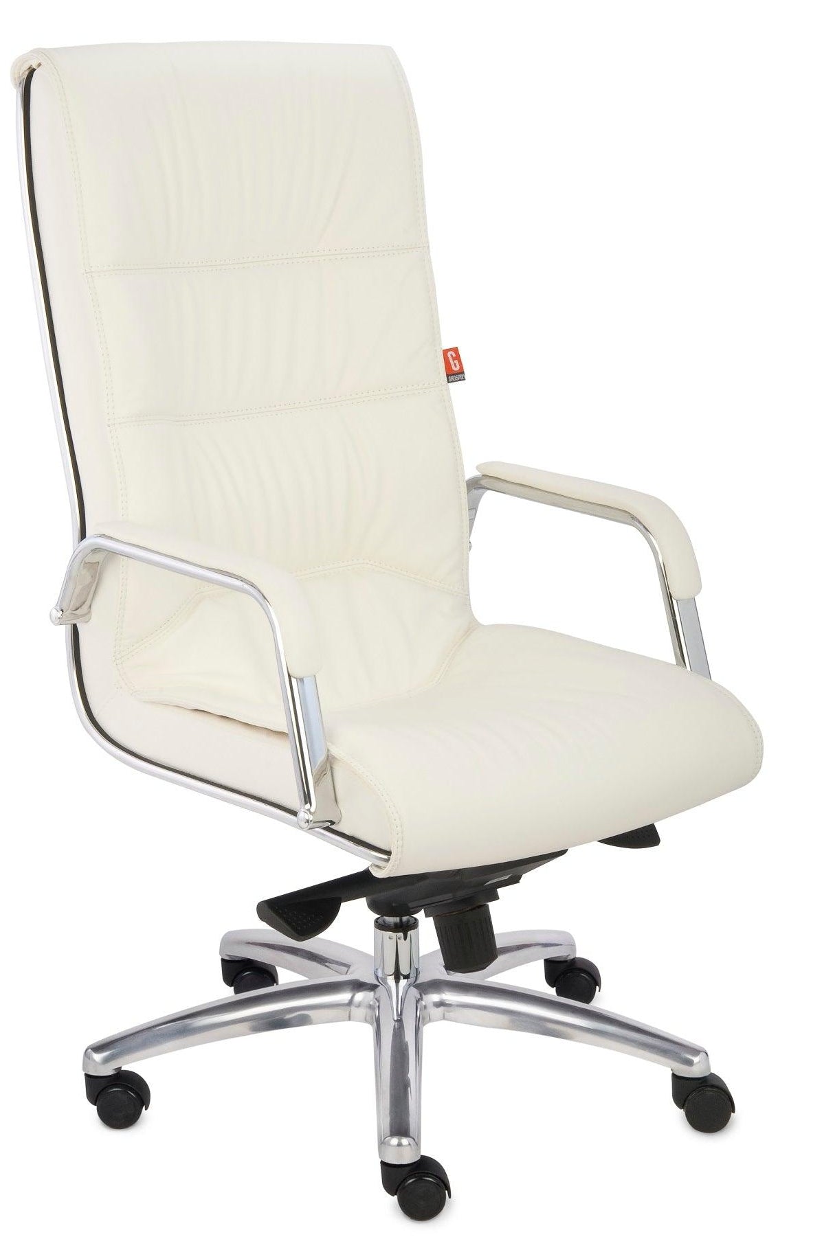 Kontoritool Nexus Chrome Leather – valge