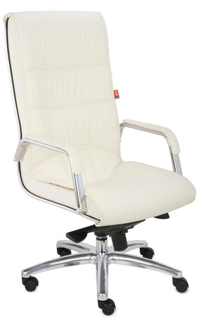Kontoritool Nexus Chrome Leather – valge