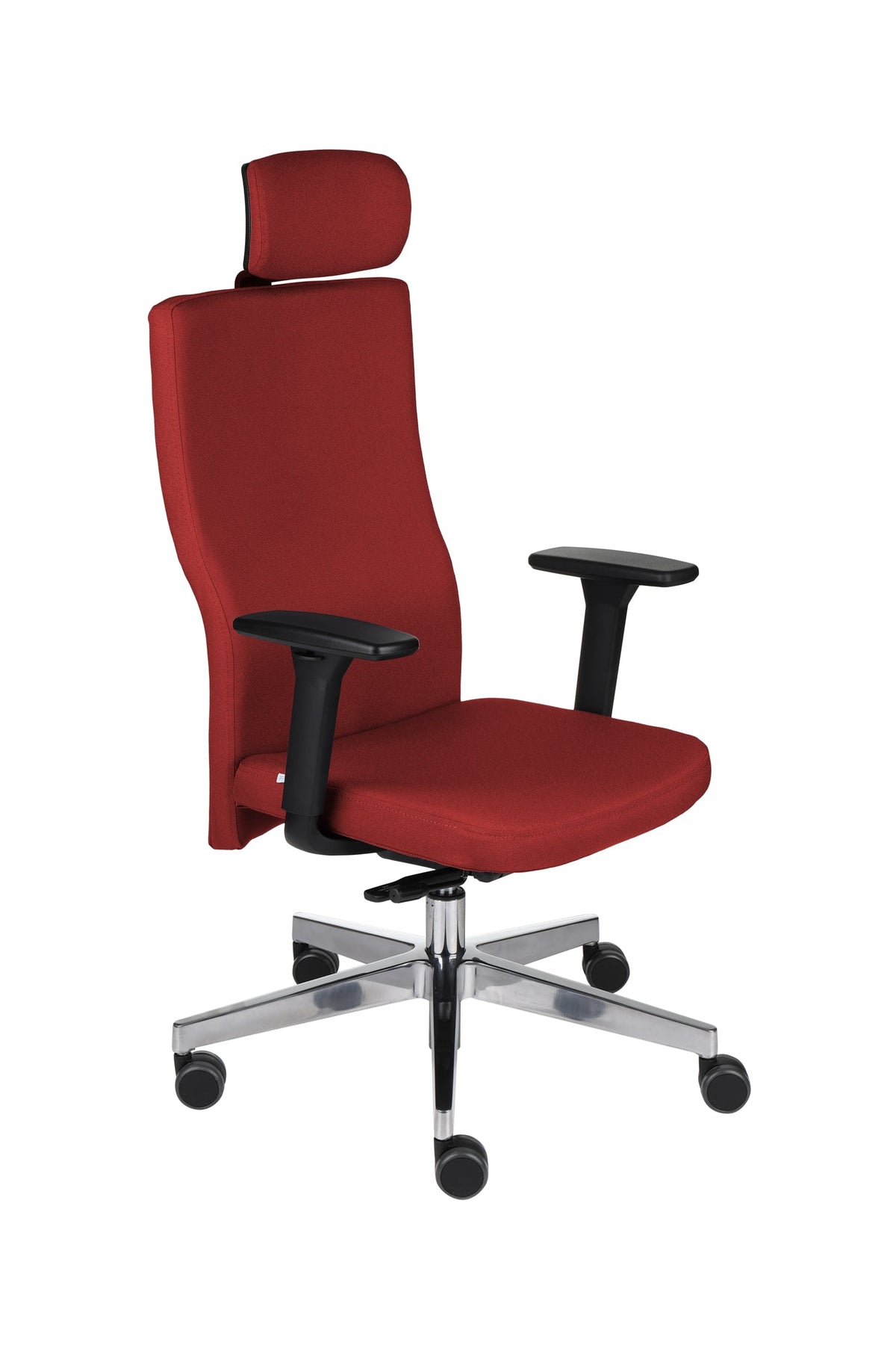 Kontoritool Team Plus HD Chrome Bondai – Burgundia