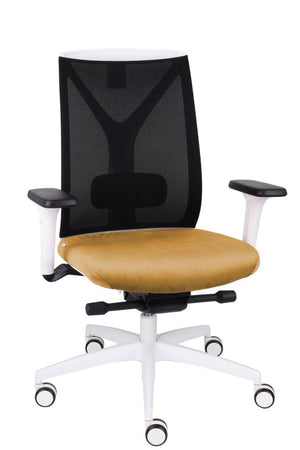 Kontoritool Valio WS White Magic Velvet – kollane mv07