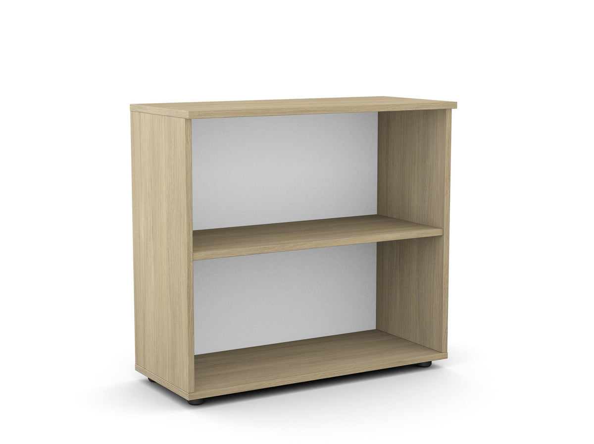 Kontoririiul Flexx, 2 riiulit, 740 x 800 x 355 mm – merevaigutamm / plastjalad