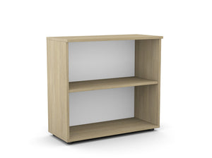 Kontoririiul Flexx, 2 riiulit, 740 x 800 x 355 mm – merevaigutamm / plastjalad