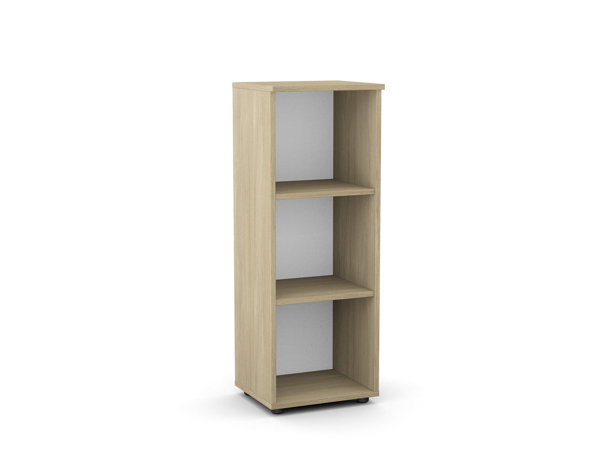 Kontoririiul Flexx, 3 riiulit, 1090 x 400 x 355 mm – Merevaigutamm / Plastjalad