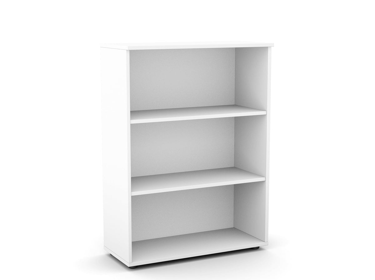 Bürooriiul Flexx, 3 riiulit, 1090 x 800 x 355 mm – Valge / Plastjalad