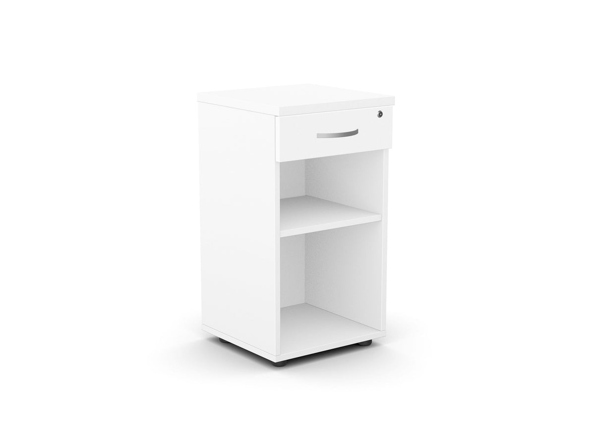 Kontoririiul Flexx lukustatava sahtliga, 735 x 400 x 400 mm – valge