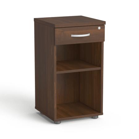 Kontoririiul Flexx lukustatava sahtliga, 735 x 400 x 400 mm – pähklipuit