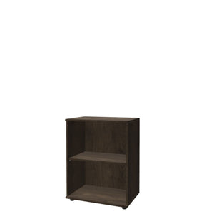 Kontoririiul THEO, 2 avatud riiuliga, 745 x 600 x 375 mm – pähkel