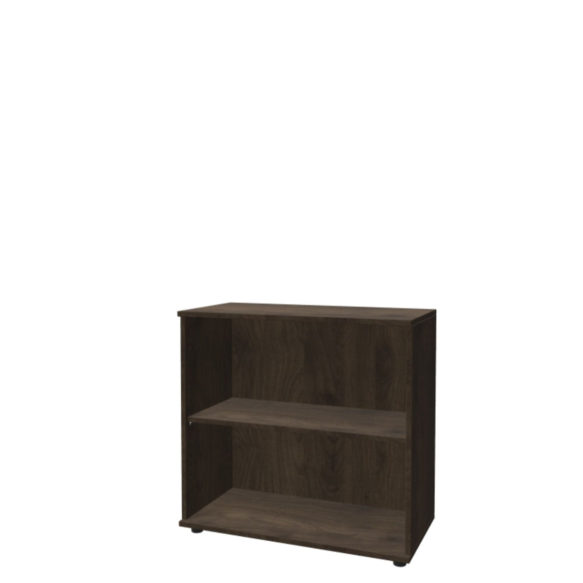 Kontoririiul THEO, 2 avatud riiuliga, 745 x 800 x 375 mm – pähkel