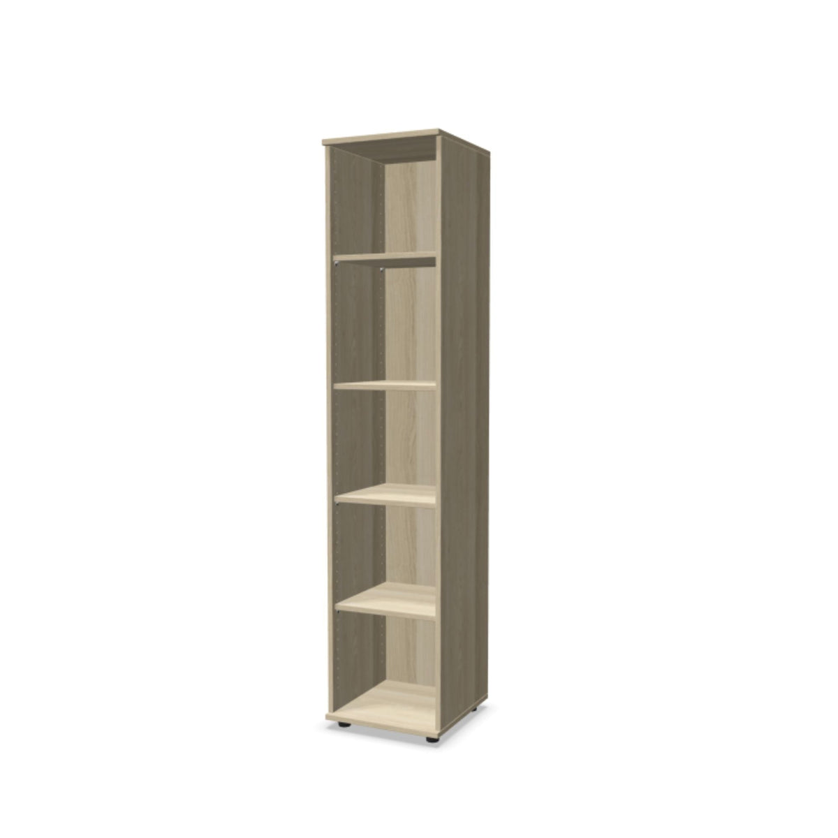 Kontoririiul THEO, 5 avatud riiuliga, 1800 x 400 x 375 mm – Nabucco