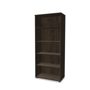 Kontoririiul THEO, 5 avatud riiuliga, 1800 x 800 x 375 mm – Pähkel