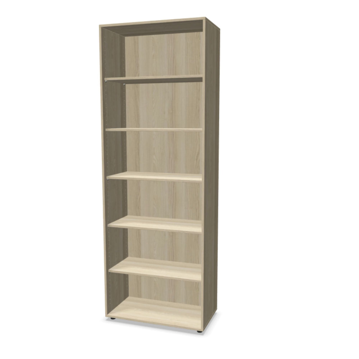 Kontoririiul THEO, 6 avatud riiuliga, 2150 x 800 x 375 mm – Nabucco