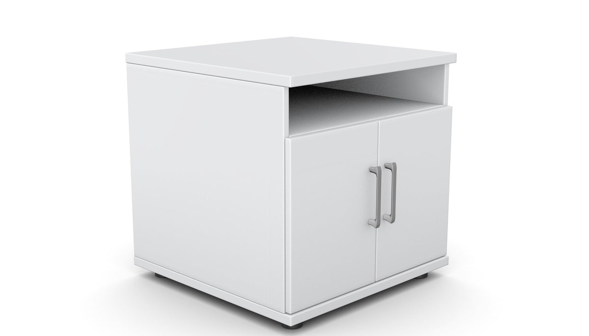 Kontori printeririiul THEO, 600 x 600 x 600 mm – helehall