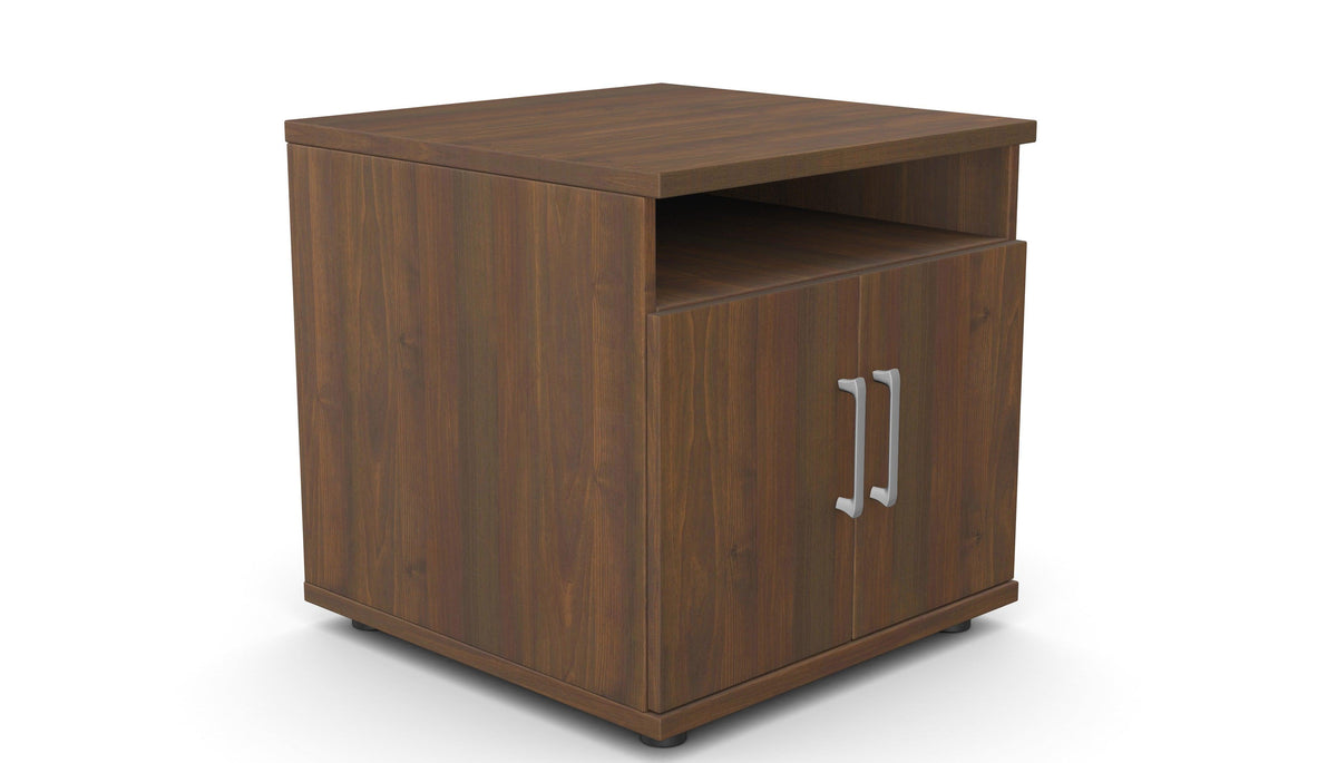 Büroo printeririiul THEO, 600 x 600 x 600 mm – Pähklipuu