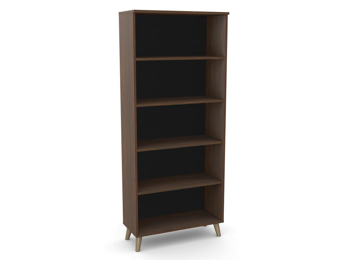 Bürookapp Flexx, 5 avatud riiuliga, 1800 x 800 x 355 mm