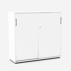 Bürookapp NUWO lükandustega, 3 riiulit, 1140x1200x420 mm, konfigureeritav