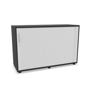 Rulooustega bürookapp NUWO, 2 riiulit, 780x1200x420 mm, konfigureeritav