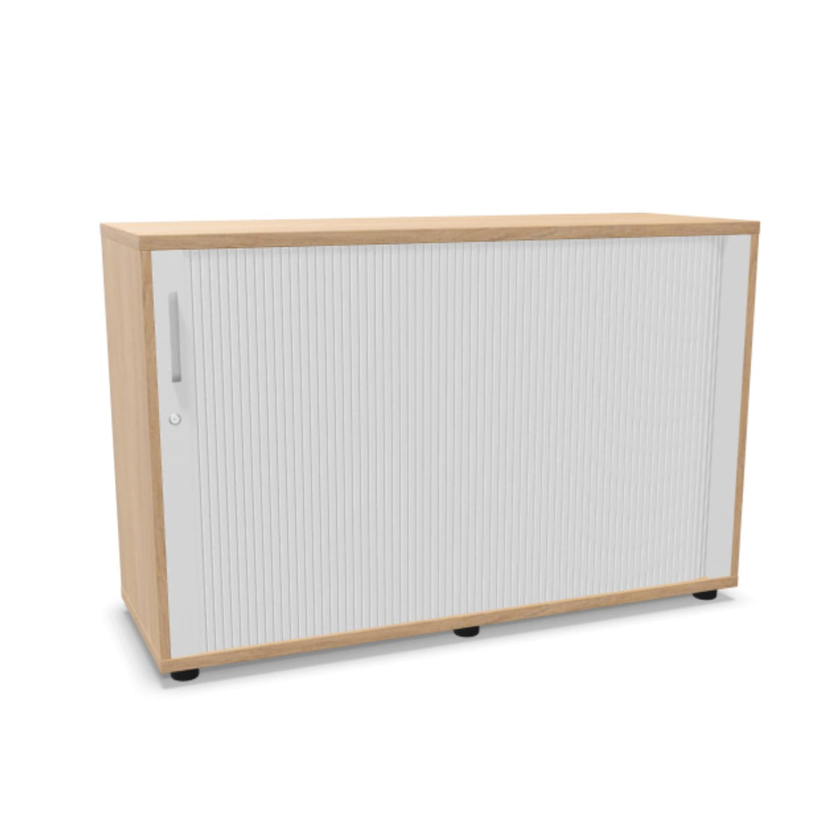 Rulooustega bürookapp NUWO, 2 riiulit, 780x1200x420 mm, konfigureeritav