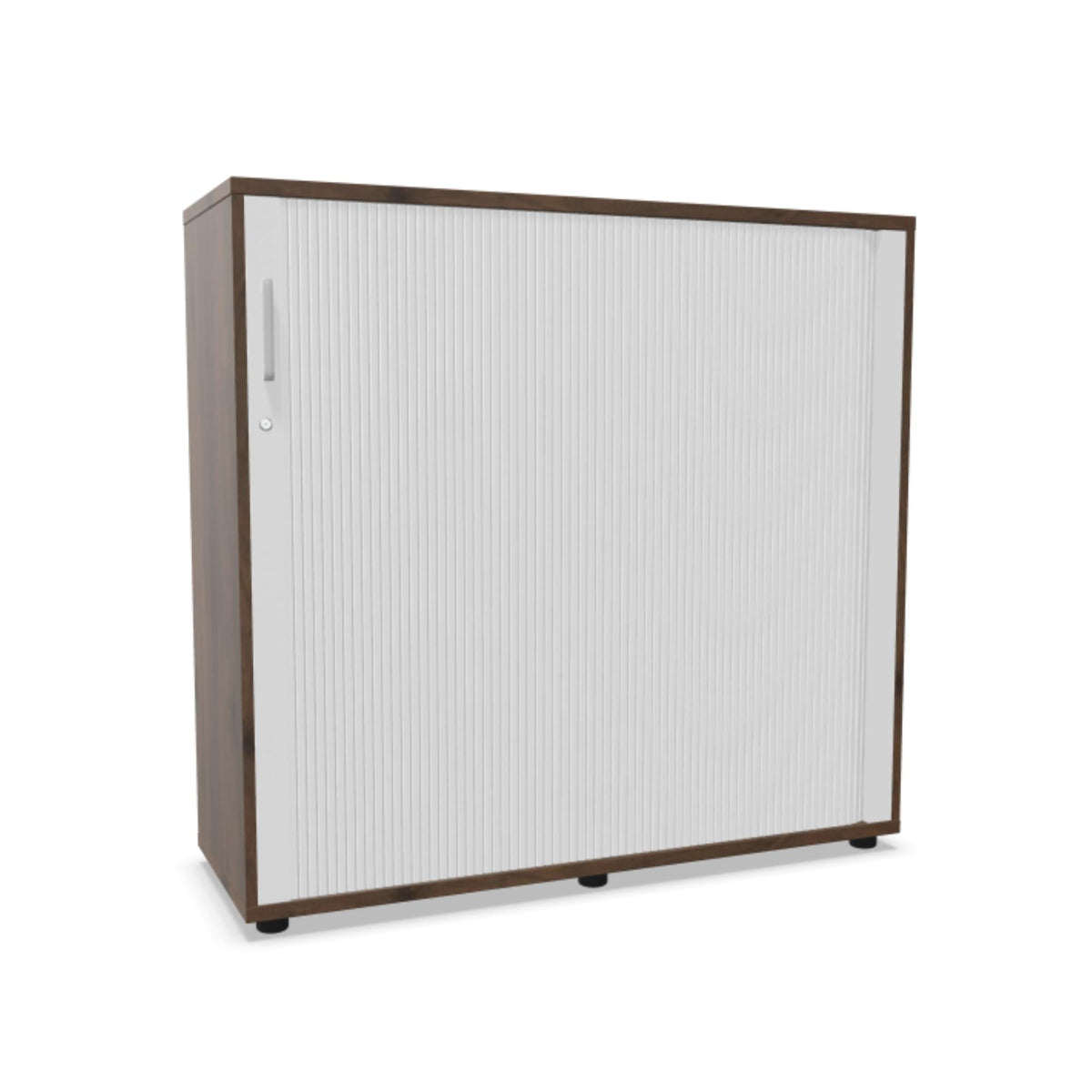 Rulooustega kontorikapp NUWO, 3 riiulit, 1140x1200x420 mm, konfigureeritav