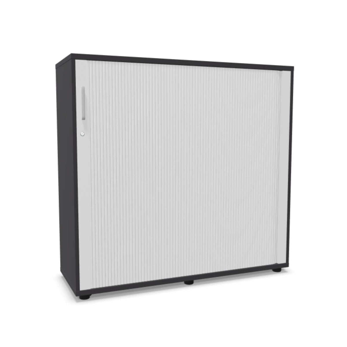 Rulooustega kontorikapp NUWO, 3 riiulit, 1140x1200x420 mm, konfigureeritav