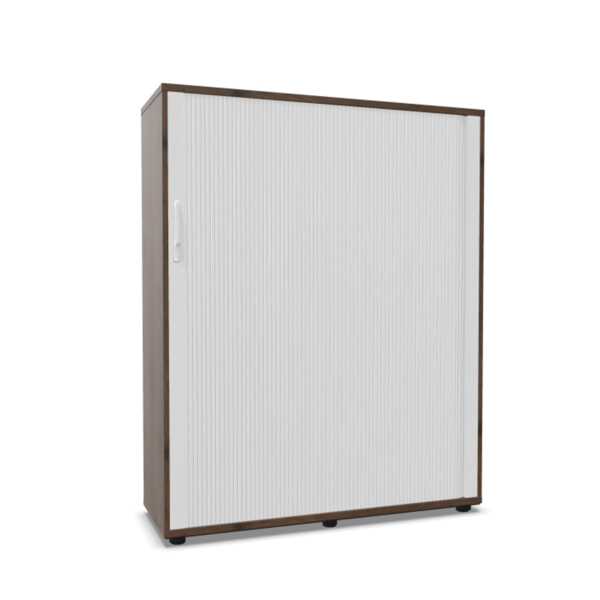Rulooustega kontorikapp NUWO, 4 riiulit, 1500x1200x420 mm, konfigureeritav
