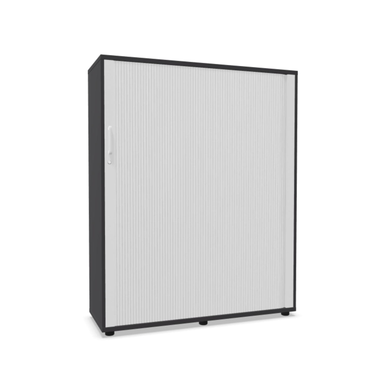 Rulooustega kontorikapp NUWO, 4 riiulit, 1500x1200x420 mm, konfigureeritav