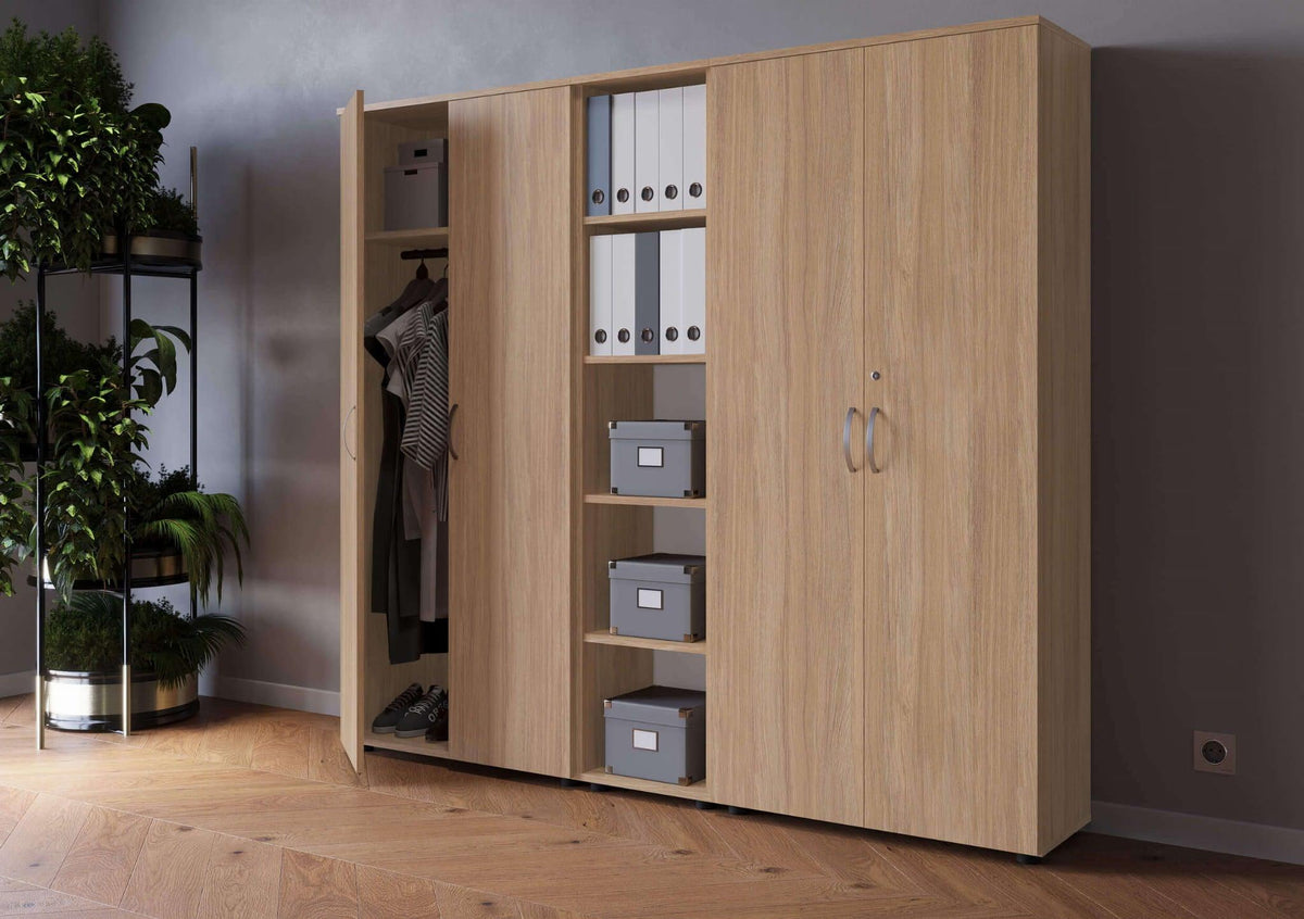 Kontorikappide komplekt Flexx Amber Oak, kolm kappi, kogulaius 200 cm, Amber Oak