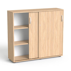 Bürookappide komplekt Flexx One, kolm kappi, kogulaius 256 cm, merevaigutooni tamm