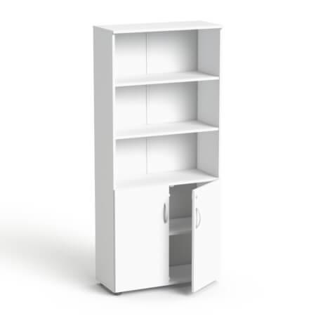 Kontorikappide komplekt Flexx One, kolm kappi, kogulaius 256 cm, valge