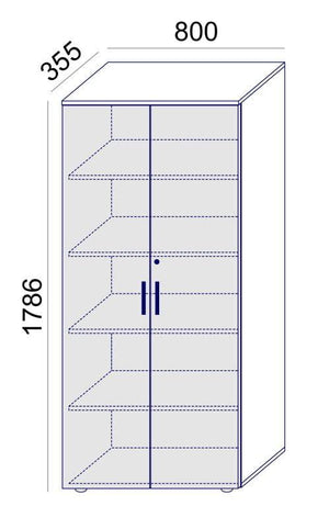 Bürookappide komplekt Flexx White, kolm kappi, kogulaius 200 cm, valge