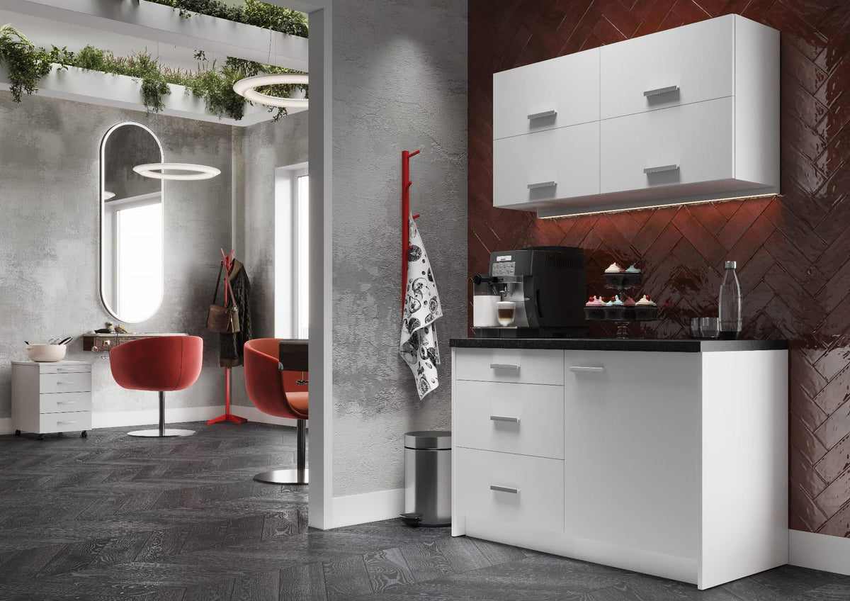 Kontoriköök Ergostock White Mini Kitchenette