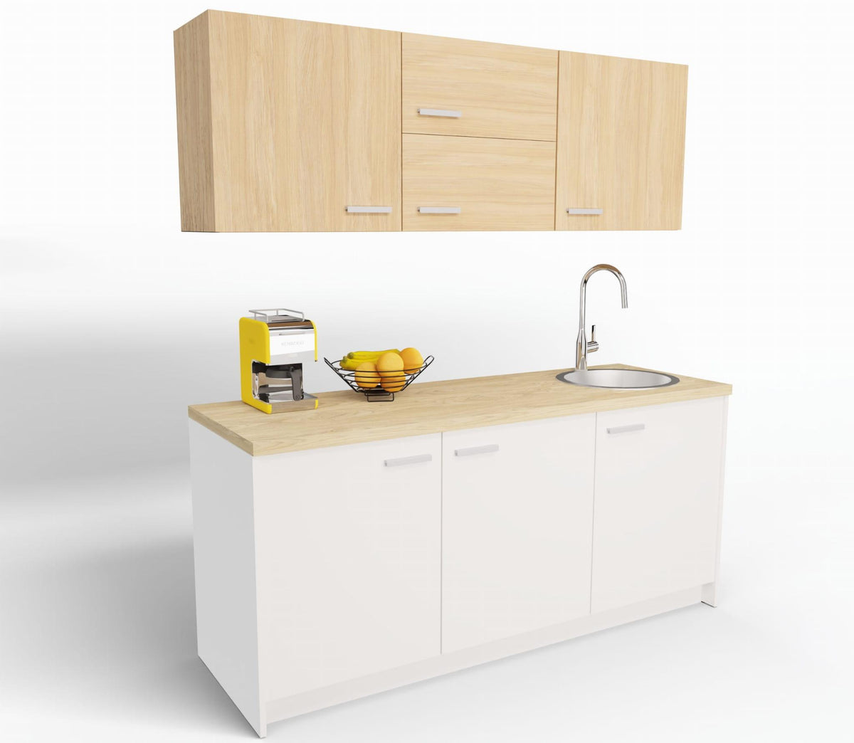 Bürooköök Ergostock White Oak Kitchenette