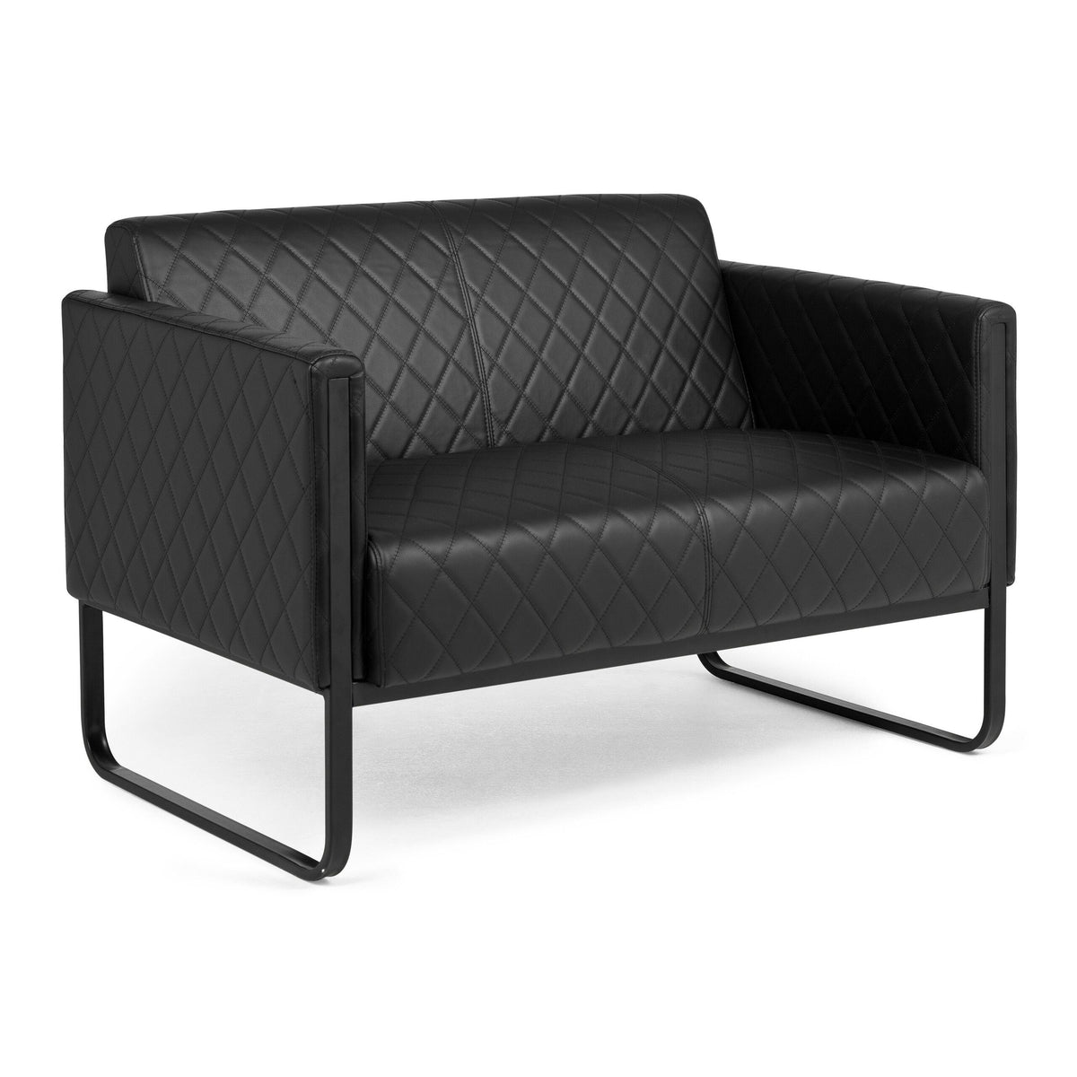 Kahekohaline diivan ARUBA STEP – must