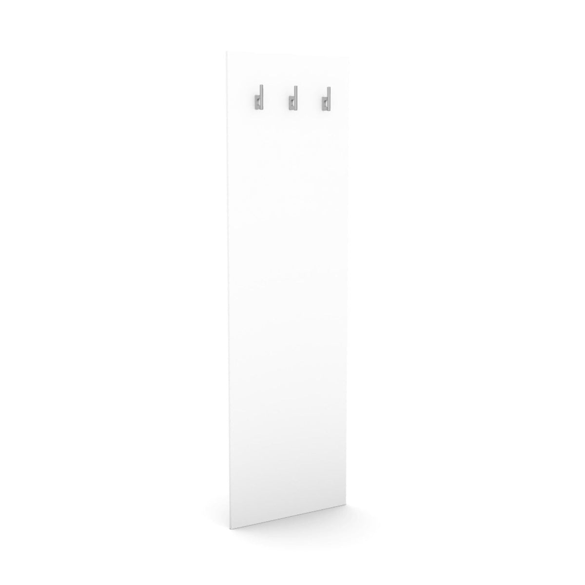 3 nagiga riidenagi, 150 cm x 45 cm – valge