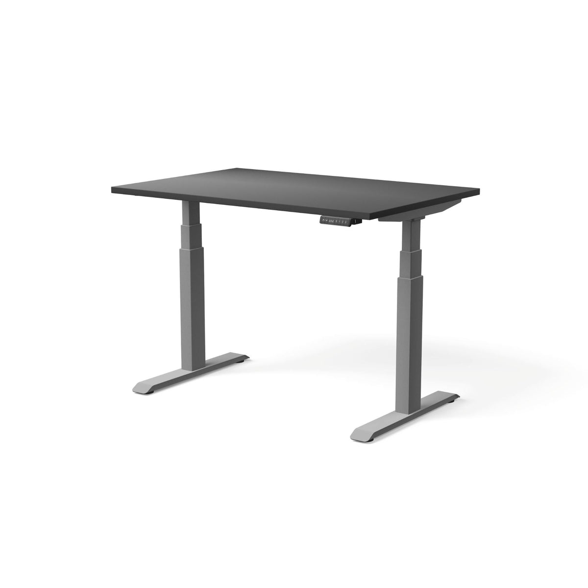 Elektriliselt reguleeritava kõrgusega laud MOVE PRO II – Must / Hõbedane / 120 x 80