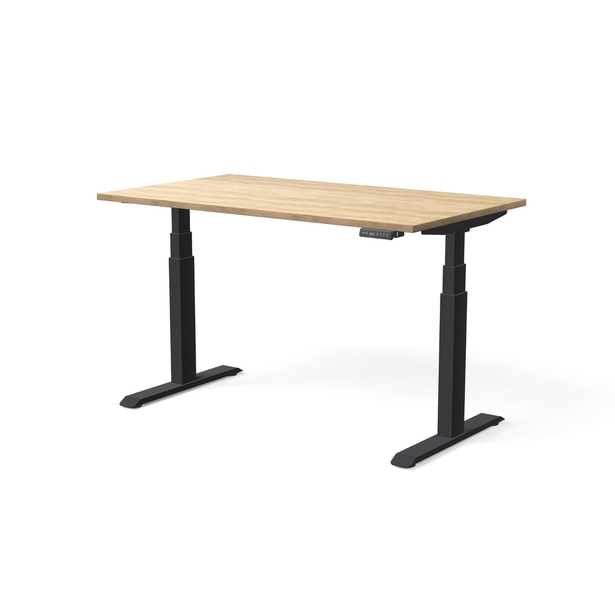 Elektriliselt reguleeritava kõrgusega laud MOVE PRO II – Ameerika tamm / Must / 140 x 80