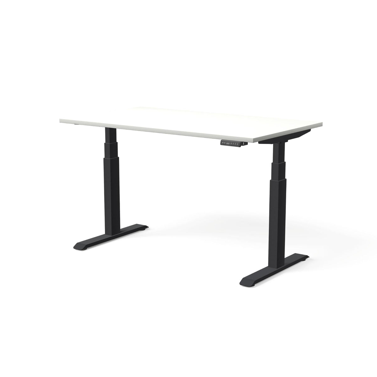 Elektriliselt reguleeritava kõrgusega laud MOVE PRO II – Valge / Must / 140 x 80