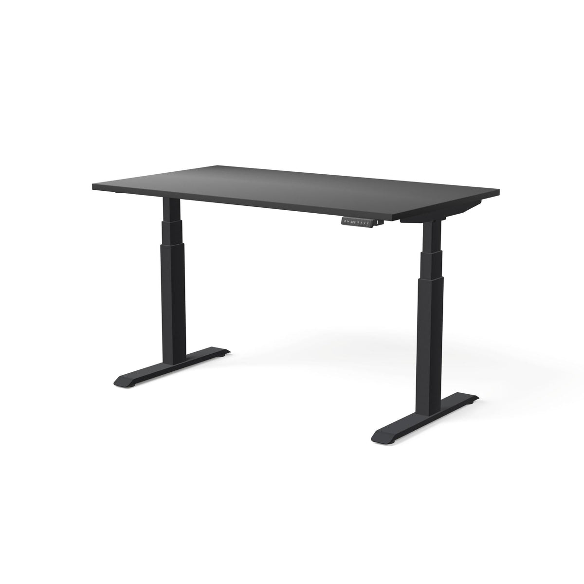 Elektriliselt reguleeritava kõrgusega laud MOVE PRO II – Must / Must / 140 x 80